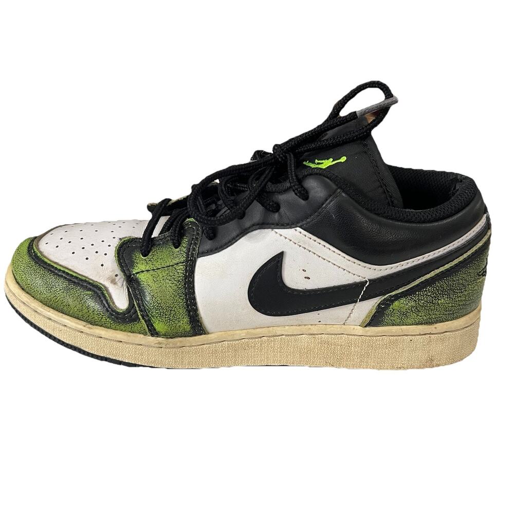 Nike Air Jordan 1 Low SE GS Black Electric Green DO8244-003 Size 7 40EU